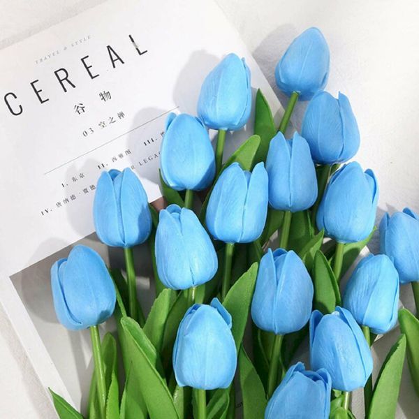 Những hình nền điện thoại hoa tulip màu xanh - Hình số 2