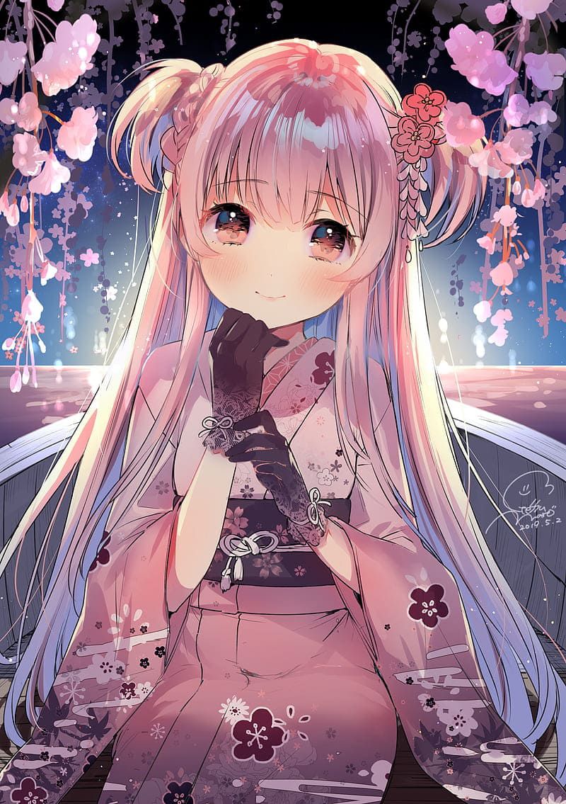 Những hình nền anime màu hồng - Hình số 5