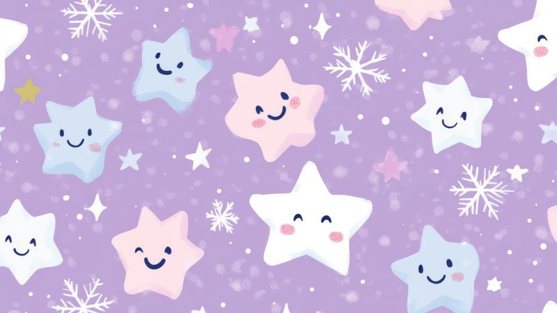 Những hình nền laptop cute màu tím - Hình số 7