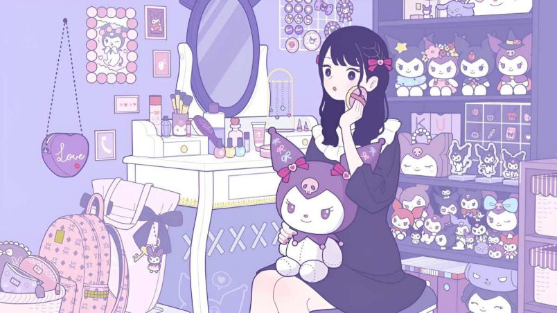 Những hình nền máy tính 4k cute kuromi - Hình số 2
