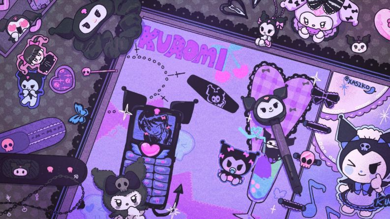 Những hình nền máy tính 4k cute kuromi - Hình số 9