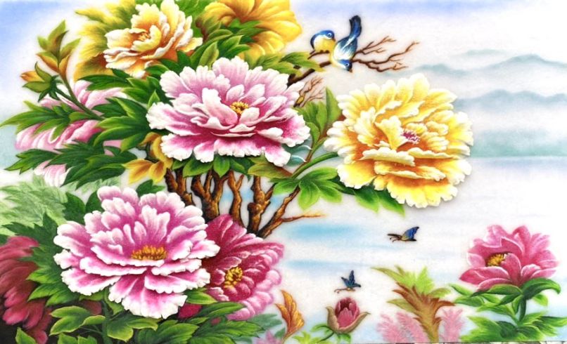 Những hình nền hoa mẫu đơn 3d - Hình số 5