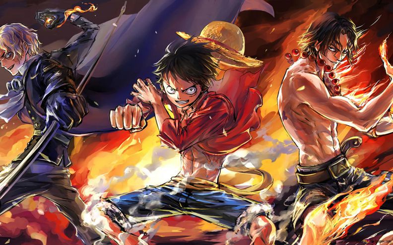 Những hình nền luffy ace sabo - Hình số 10