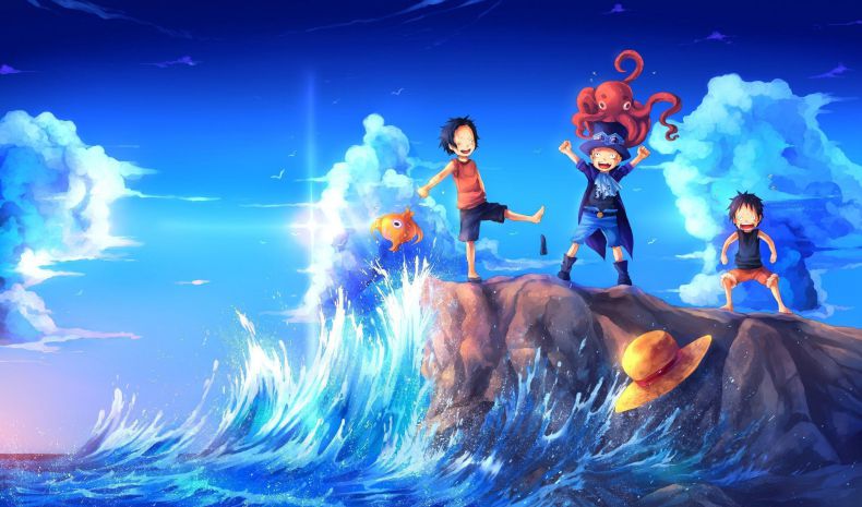 Những hình nền luffy ace sabo - Hình số 2