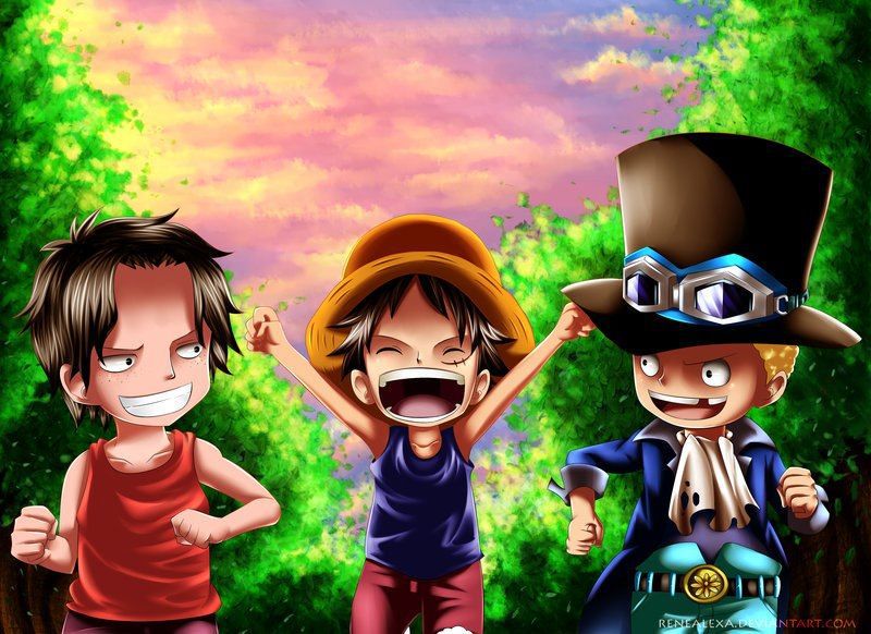 Những hình nền luffy ace sabo - Hình số 3
