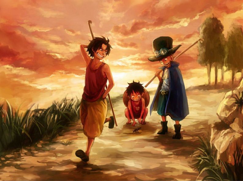 Những hình nền luffy ace sabo - Hình số 7