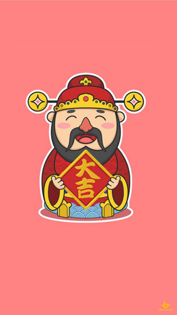 Những hình nền thần tài cho điện thoại - Hình số 9