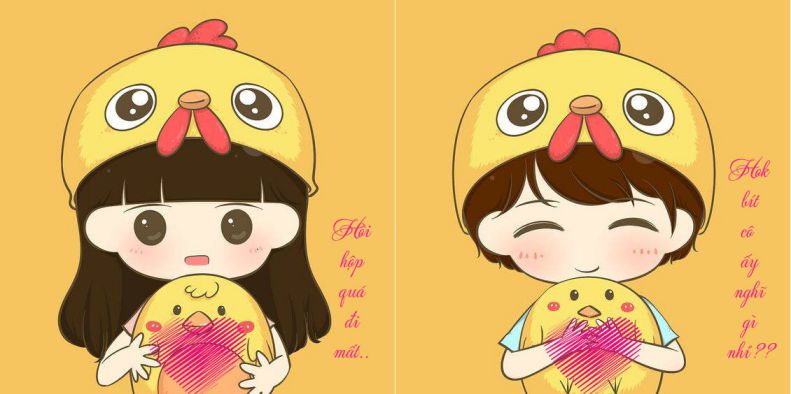 Những hình nền đôi cute - Hình số 6