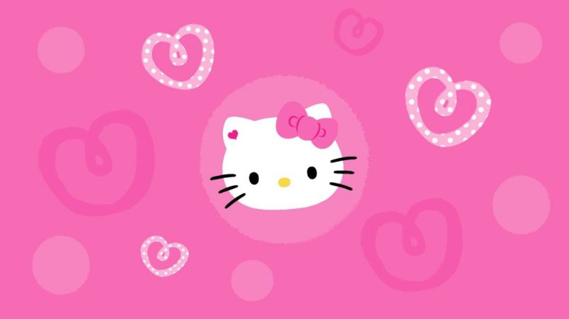 Những hình nền hello kitty màu hồng - Hình số 3