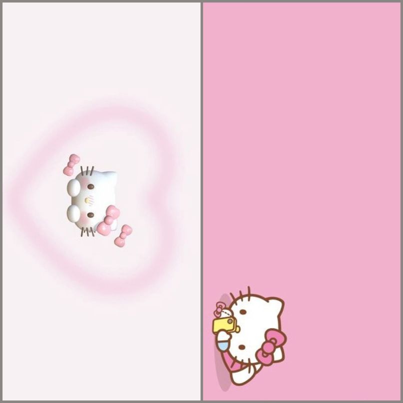 Những hình nền hello kitty màu hồng - Hình số 4
