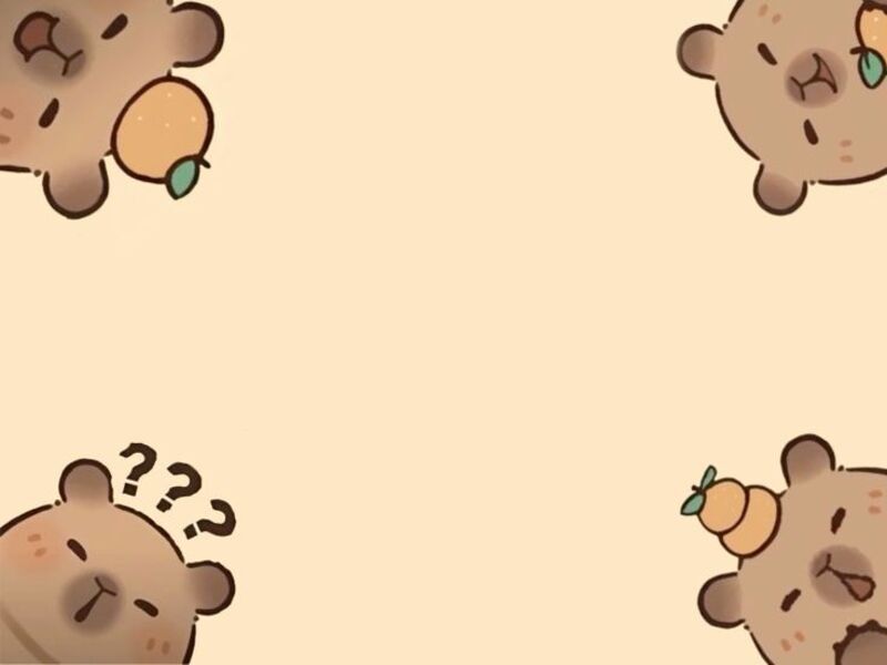 Những hình nền đẹp 3d cute capybara - Hình số 4