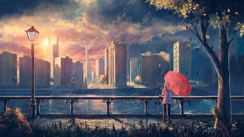 Những hình nền chill mưa buồn - Hình số 10