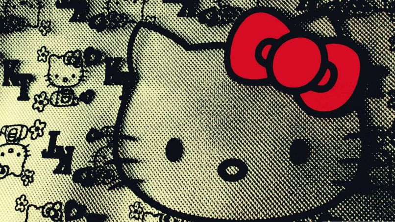 Những hình nền hello kitty màu đen - Hình số 7