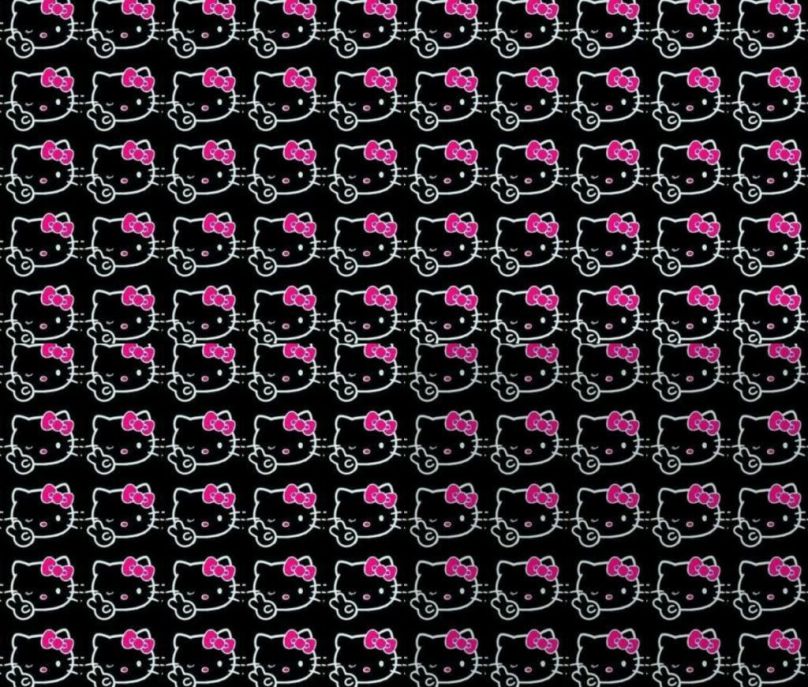 Những hình nền hello kitty màu đen - Hình số 9