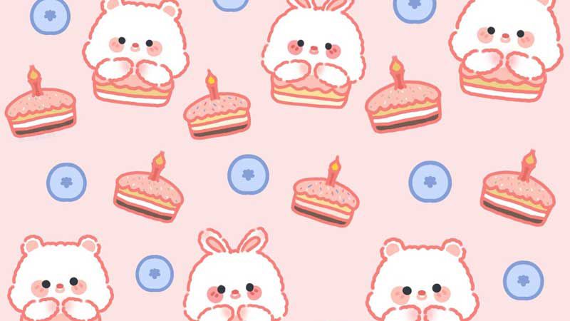 Những hình nền ipad cute màu hồng - Hình số 3