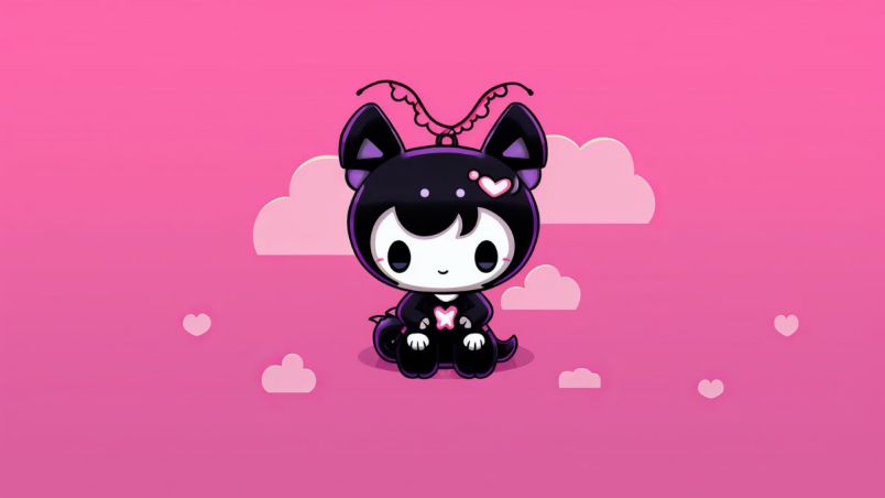 Những hình nền kuromi màu đen - Hình số 7
