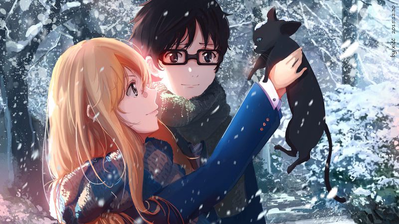 Những hình nền tình yêu anime - Hình số 9
