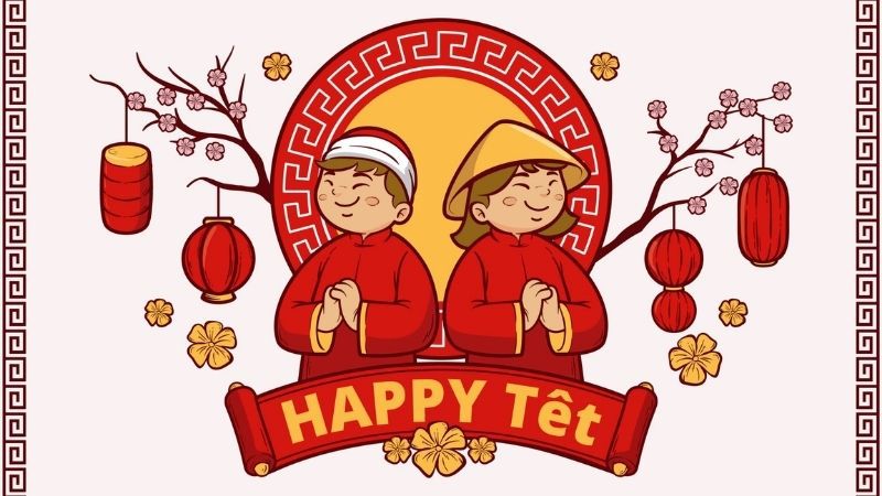 Những hình nền tết cute - Hình số 1