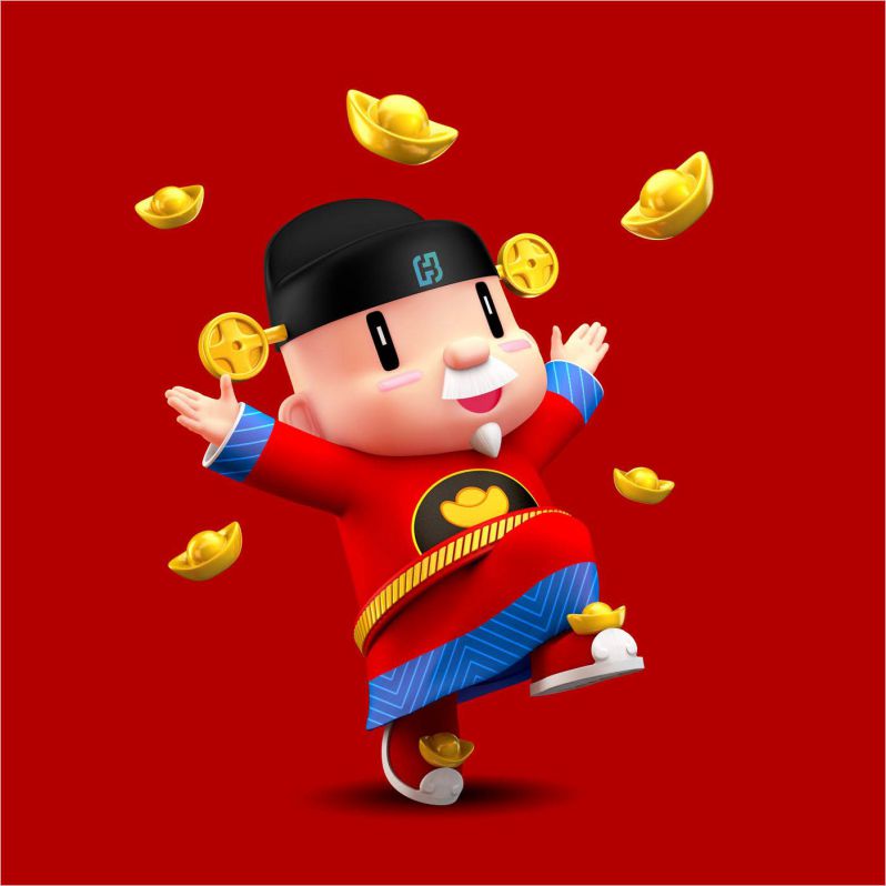 Những hình nền thần tài chibi - Hình số 10
