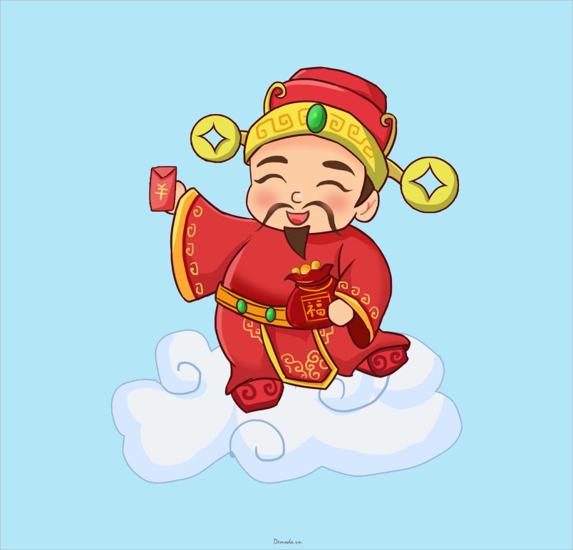 Những hình nền thần tài chibi - Hình số 7