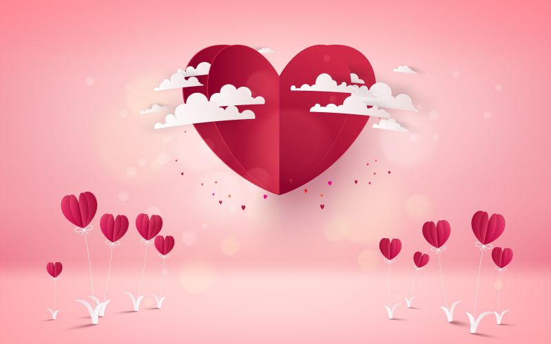 Những hình nền trái tim cute - Hình số 6