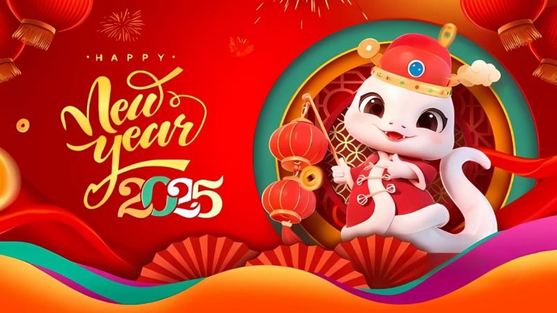 Những hình nền tết ất tị 2025 - Hình số 4