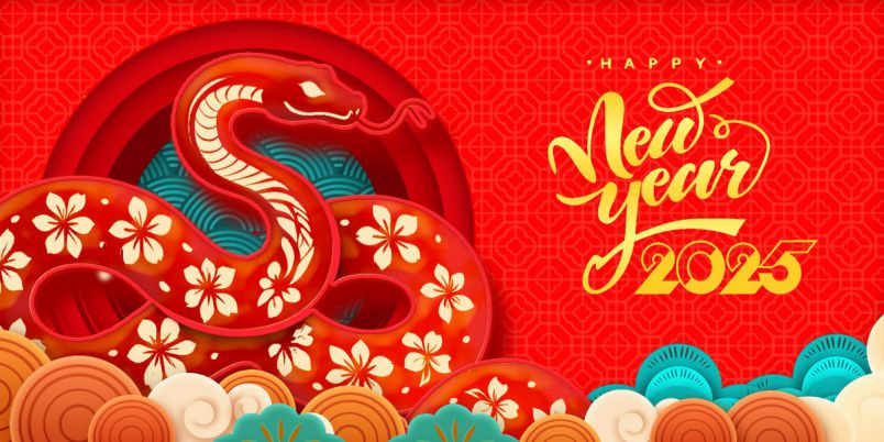 Những hình nền tết ất tị 2025 - Hình số 7