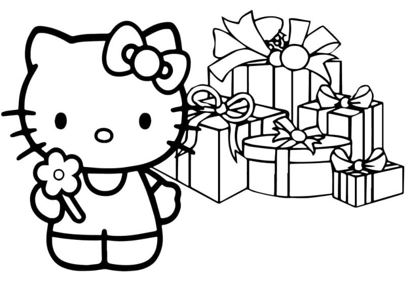 Những hình nền hello kitty màu trắng - Hình số 1
