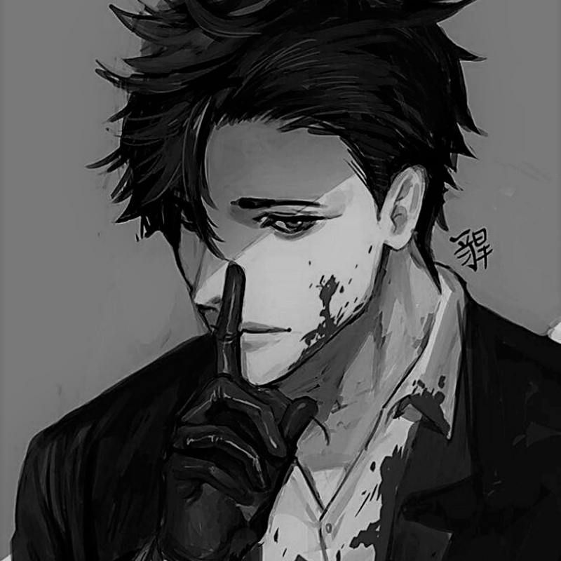 Những avatar trắng đen animev - Hình số 3