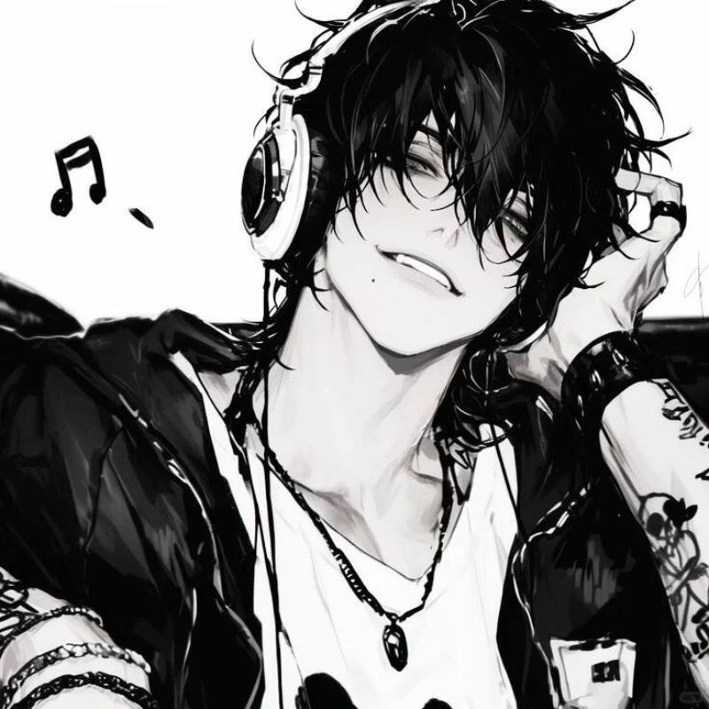 Những avatar trắng đen animev - Hình số 7