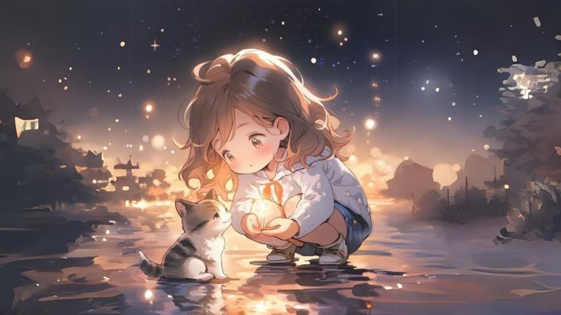 Những hình nền cute chibi nữ anime - Hình số 3