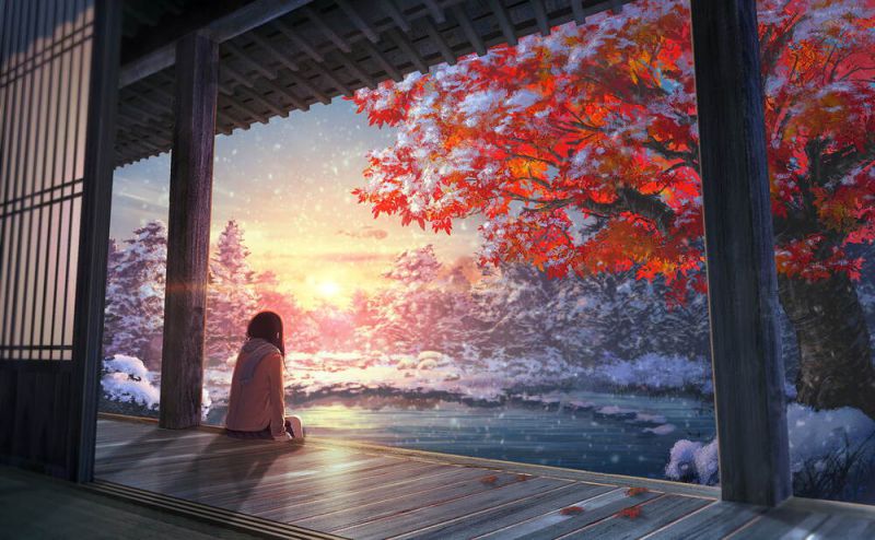 Những hình nền 8k phong cảnh anime - Hình số 3