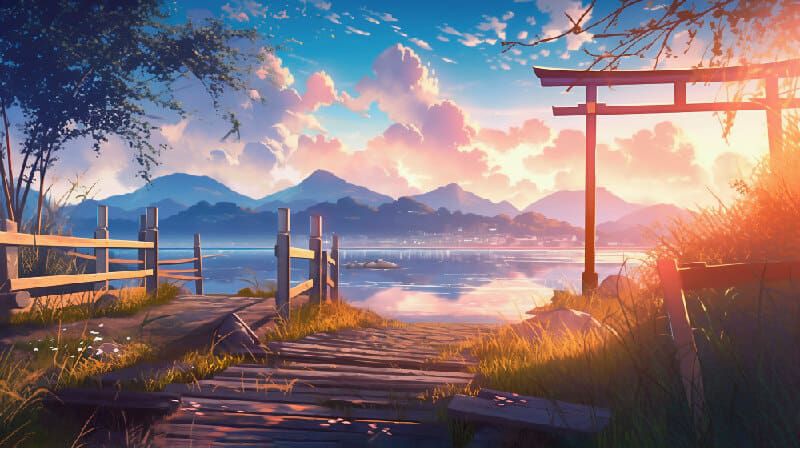 Những hình nền 8k phong cảnh anime - Hình số 8