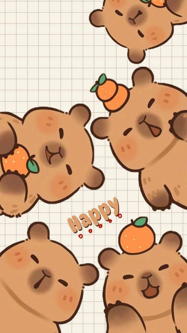Những hình nền cute capybara cho điện thoại - Hình số 3