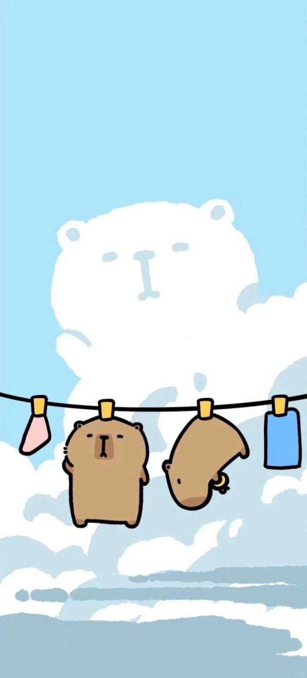 Những hình nền cute capybara cho điện thoại - Hình số 8
