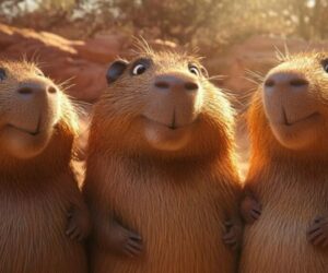 Những hình nền cute capybara 3d - Hình số 6