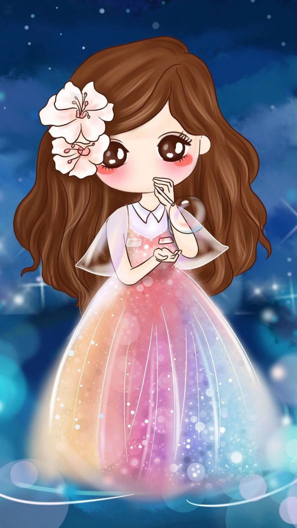 Những hình nền cute chibi nữ cho điện thoại - Hình số 10
