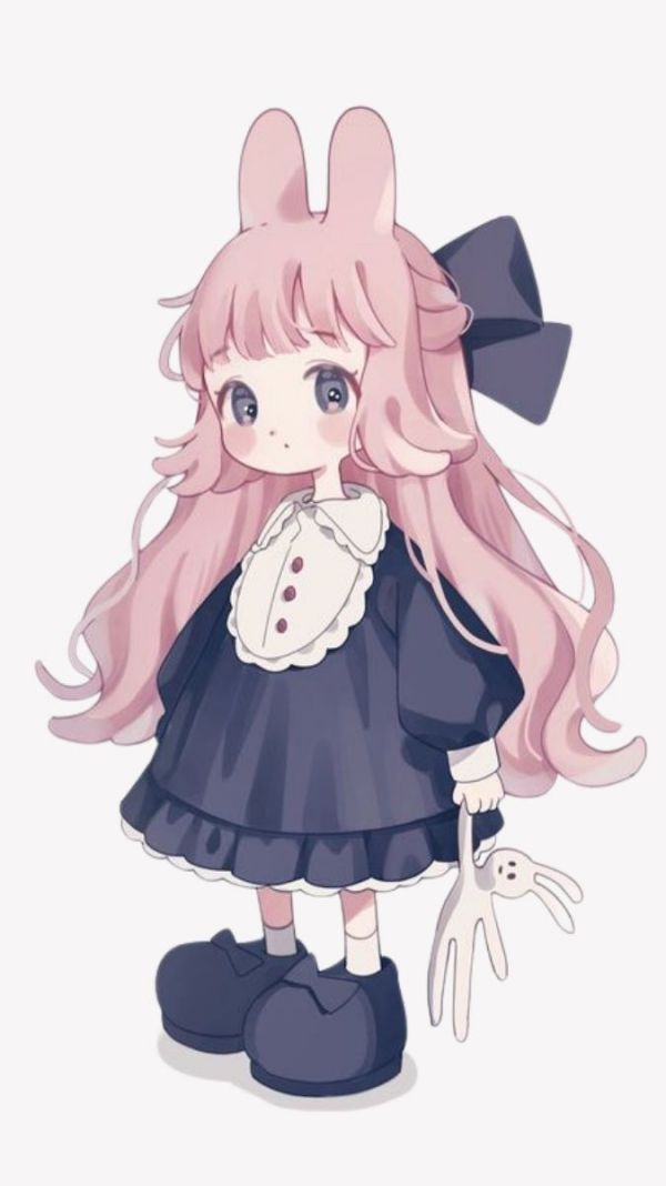 Những hình nền cute chibi nữ cho điện thoại - Hình số 4