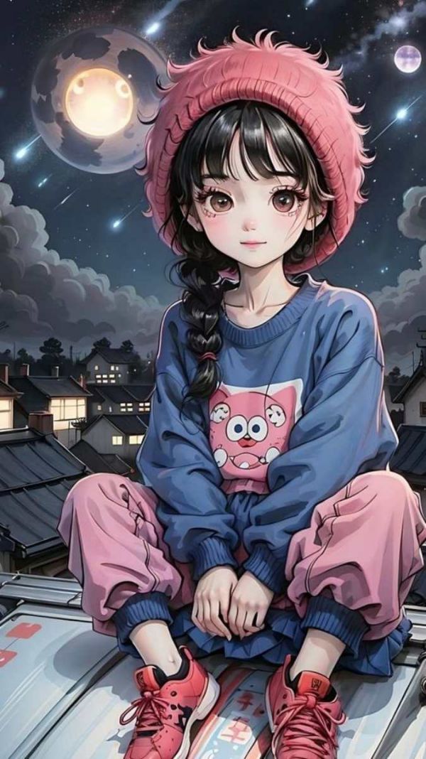 Những hình nền cute chibi nữ cho điện thoại - Hình số 9