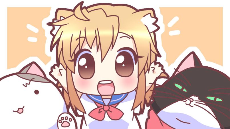 Những hình nền cute chibi nữ đơn giản - Hình số 2