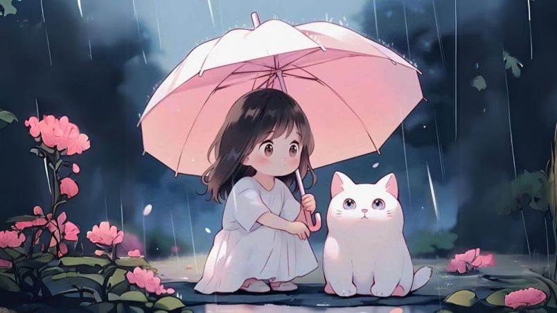 Những hình nền cute chibi nữ đơn giản - Hình số 3