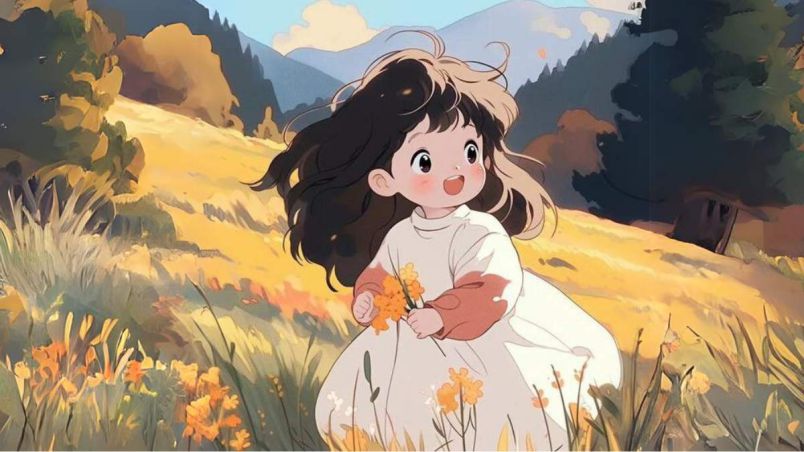 Những hình nền cute chibi nữ đơn giản - Hình số 4