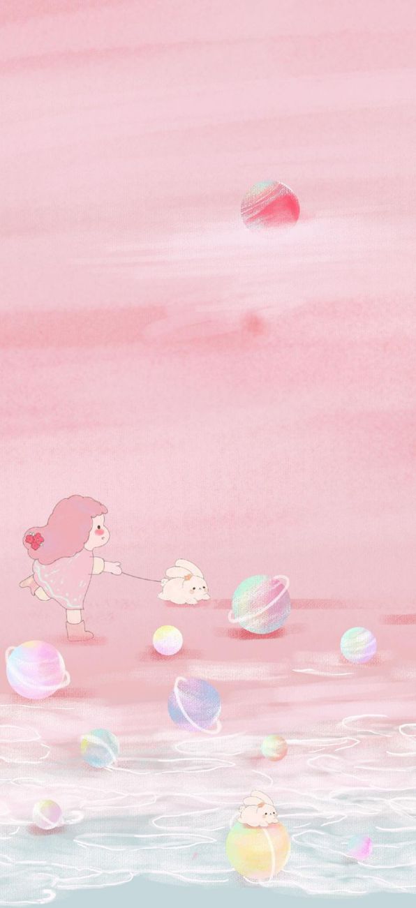 Những hình nền cute màu hồng nhạt cho điện thoại - Hình số 3