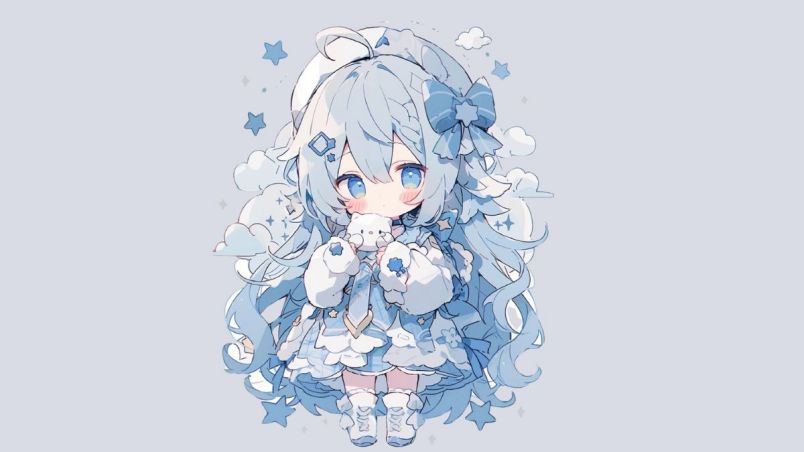 Những hình nền cute chibi nữ cho máy tính - Hình số 9