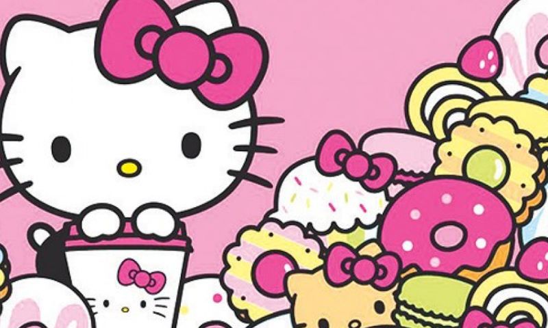 Những hình nền cute màu hồng nhạt hello kitty - Hình số 6