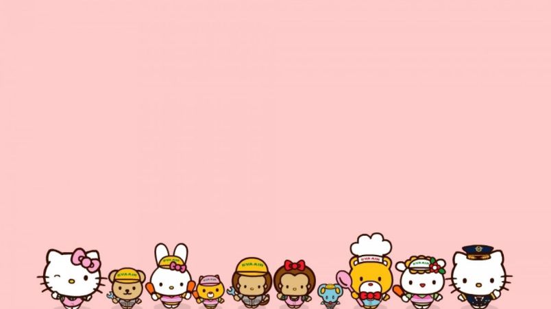 Những hình nền cute màu hồng nhạt hello kitty - Hình số 9