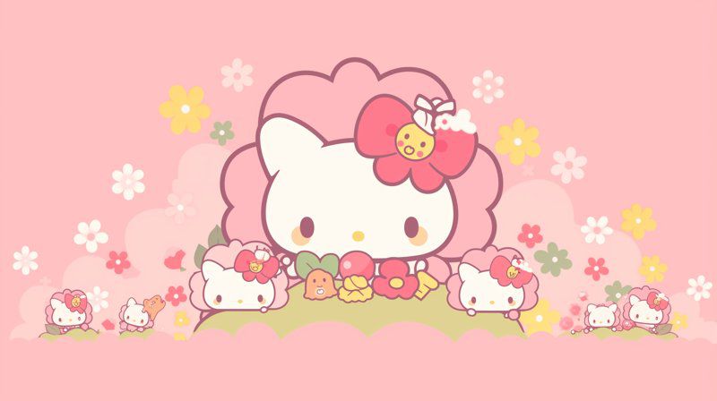 Những hình nền 8k cute hello kitty - Hình số 6
