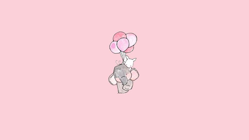 Những hình nền cute màu hồng nhạt xinh sắn - Hình số 7