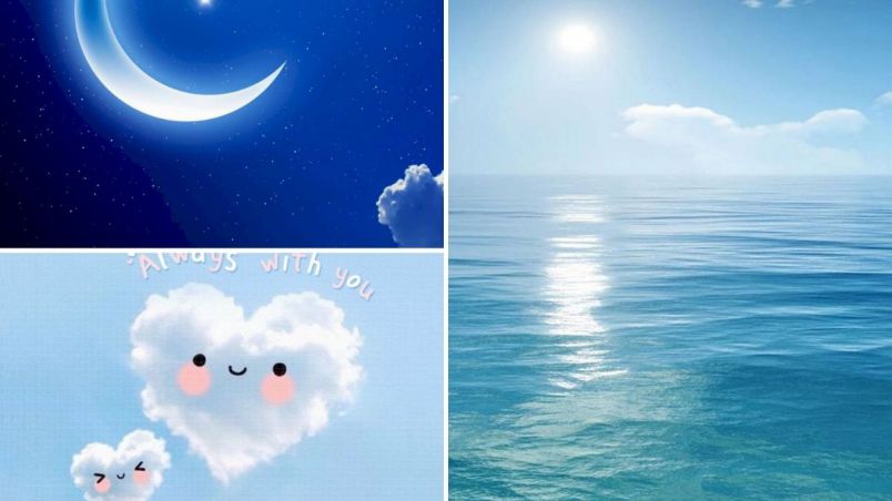 Những hình nền cute iphone màu xanh - Hình số 2