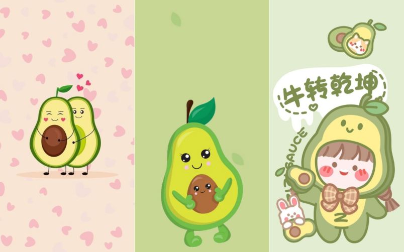 Những hình nền cute iphone trái bơ - Hình số 4